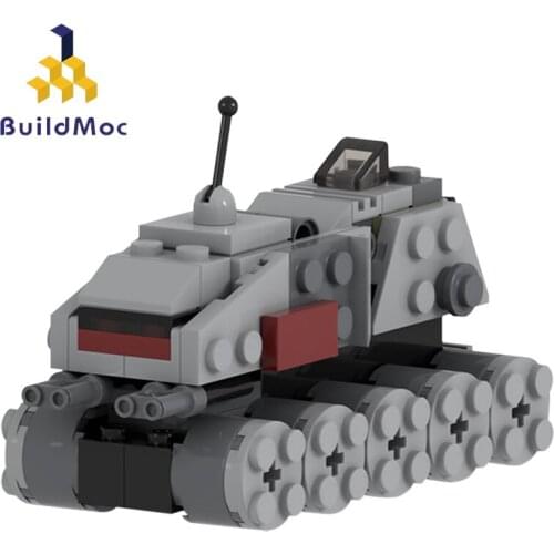 Buildmoc Space Movie Clone Wars Republic Army Weapon Clone Turbo Tank Microfighter Heavy Assault Vehicle Building Blocks Kid Toy