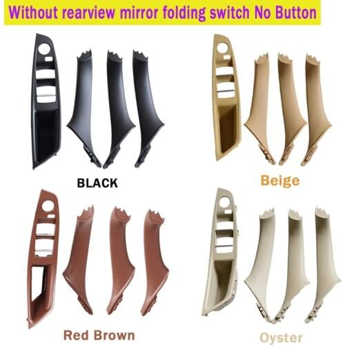 For BMW F10 F11 F18 5 Series 2010-2016 4/7pcs Interior Window Lift Switch Panel Door Handle Trim Black Beige ABS Car Styling
