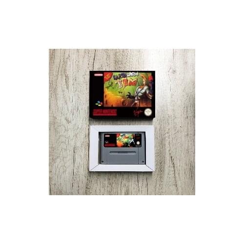Earthworm Jim - EUR Version Action Game Card With Retail Box