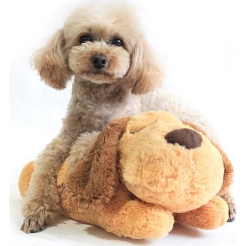 Puppy Toy with Heartbeat Puppies Separation Anxiety Dog Toy Soft Plush Sleeping Buddy Behavioral Aid Toy dog accessories