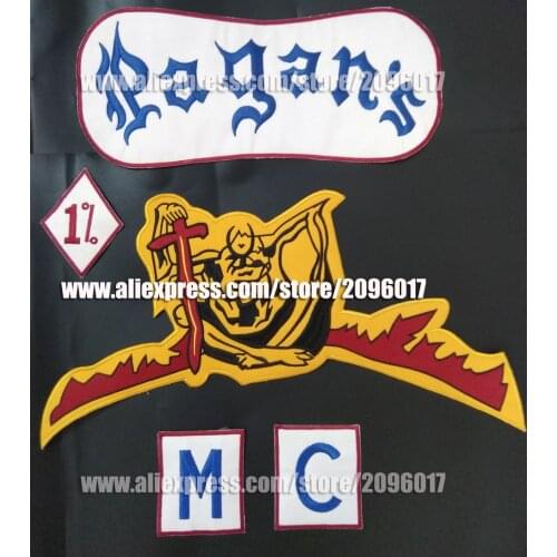 CUSTOMIZED PAGANS BIKER PATCHES FOR MOTORCYCLE CLOTHING VEST JACKET 1% MC IRON ON EMBROIDERED PAGAN PATCHES BADGES STICKER