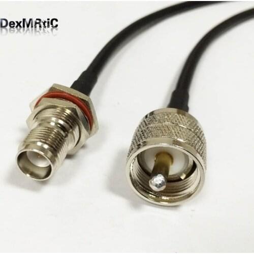 Wireless Router Cable UHF type male PL259 to RP TNC female with male pin Pigtail cable RG58 50CM/100CM wholesale