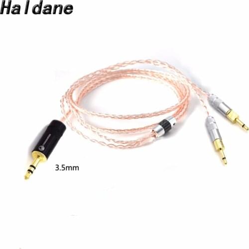 Free Shipping Haldane 3.5/6.35/2.5/4.4mm/XLR Balanced 8-core 7N OCC Silver plated Upgrade Cable for HD700 M1060 M1060c Headphone