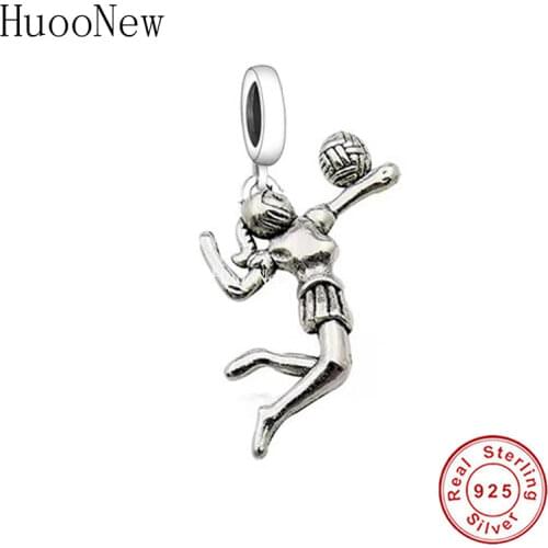 HuooNew Fit Original Pandora Charm Bracelet 925 Sterling Silver Italy Pasta Food Fork Bow Tie Beads Pendant Making Berloque 2018