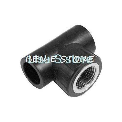 PT 1/2" Male Thread x 20mm Slip HDPE Pipe Fitting Three Way Tee T Connector