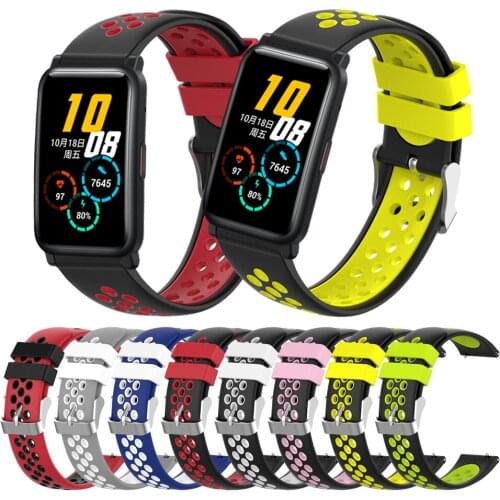 Silicone Sport Replacement Breathable Band For Huawei Honor Watch ES strap for Honor Magic Watch 2 42mm watchbands