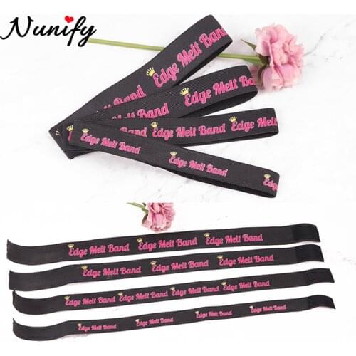 Nunify Edges Scarf To Lay Edges Black 2.5Cm 3Cm 4Cm Width Thicker Wig Band For Deges Hair Melt Band To Lay Lace Edge Slayer