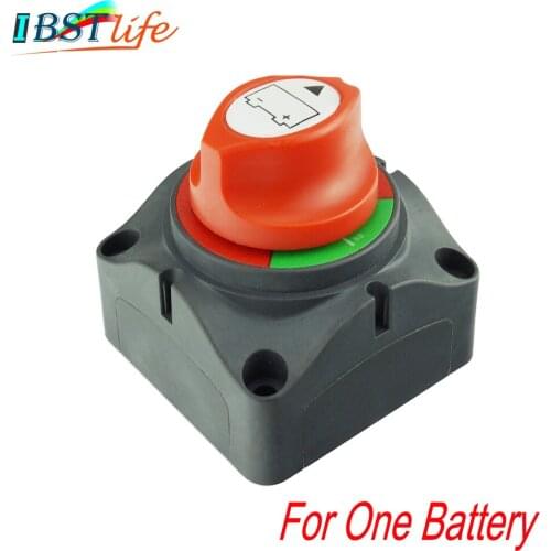 Universal 12V/24V Battery Selector Isolator Master Switch Cutoff Cut Off Disconnect Power Kill Main Switch Marine Boat Car RV