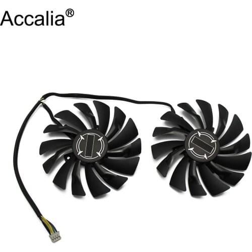 2pcs/lot P104-100 MINER GTX 1080/1070/1060 fan For msi GTX1080 GTX1070 ARMOR 8G OC GTX1060 Graphics Card GPU cooling Fan