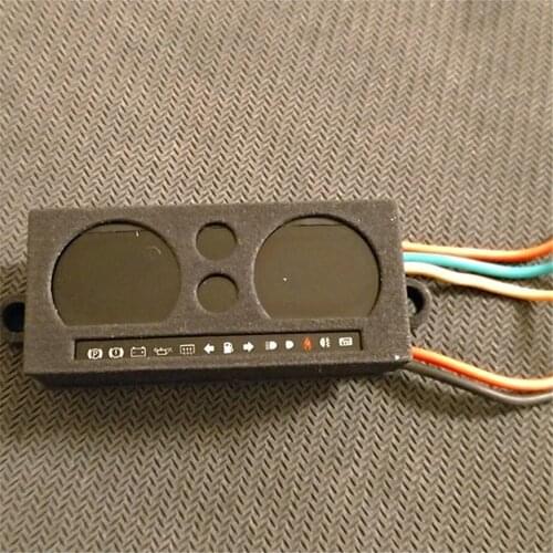 High Simulation LED Digital Display Electronic Dashboard Drive Cab Interior Kit for CAPO SIXER1 Samurai Jimny 1/6 RC Car