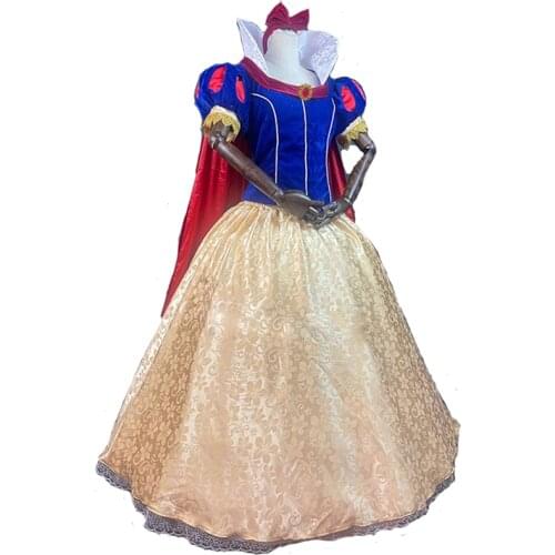 Top Quality Snow Princess Cosplay Costume For Halloween Dress Adult Women Custom Made