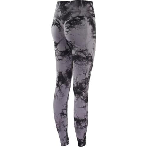 Fitness Female High Waist Hips Sports Tight Trousers Running Sexy Push-dye Yoga Pants