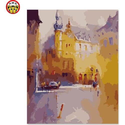 Painting by numbers art paint by number DIY decoration living room bedroom sofa background painting abstract water color propyle