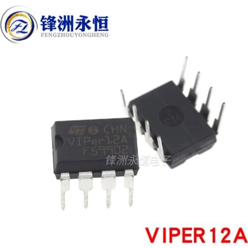 10PCS VIPER12A DIP8 VIPER12 DIP 12A DIP-8 new and original IC