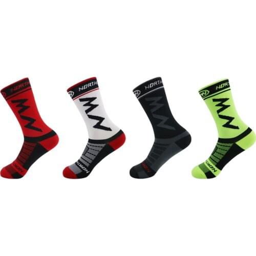 2 Pairs Outdoor Men Cycling Sports Socks Running Breathable Socks Compression Socks