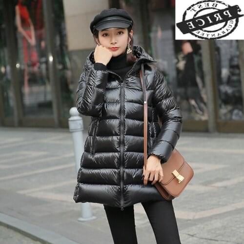 2021 New Brand Womens Down Jacket Women Thick Warm 20 % White Duck Down Coat Female Korean Light Down Parkas Hiver 20a