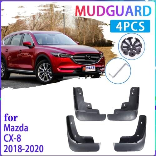 Car Mud Flaps for Mazda CX-8 2018 2019 2020 CX 8 CX8 MPV Mudguard Splash Guards Fender Mudflaps Auto Accessories
