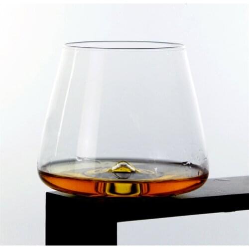 Hot Creative Eddy Whisky Glasses Whiseddy Swirl Ice Cake Rock Whiskey Tumbler Glass XO Chivas Cognac Brandy Snifter Red Wine Cup