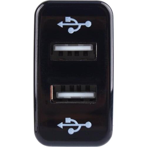 DC 12V - 24V Fuse Car Phone PDA DVR Charger Adapter Dual USB for GPS mobile phone DVR electric equipment Fits for Toyota