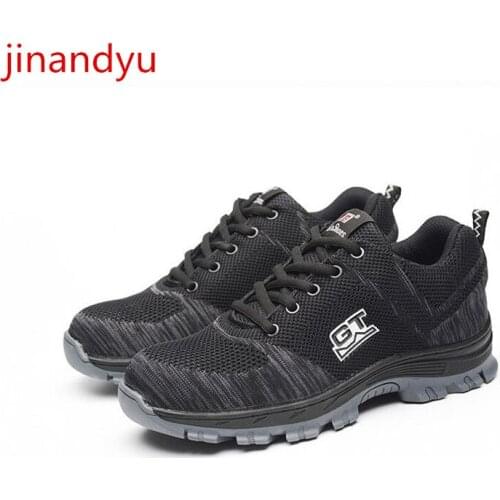 Breathable Safety Shoes Work Steel Toe Boots Anti Puncture Sport Sneakers Work Safety Boots Women Protective Security Footwear