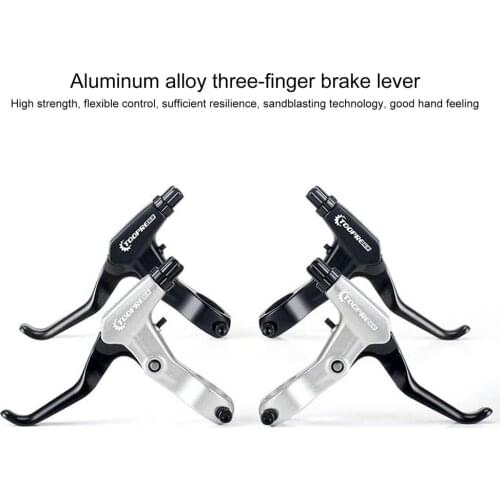 Bicycle Brake Levers Aluminium Alloy Lightweight Bike Brake Handles Bike 3-Finger Brake Lever For Cycling Bicycle Accessories