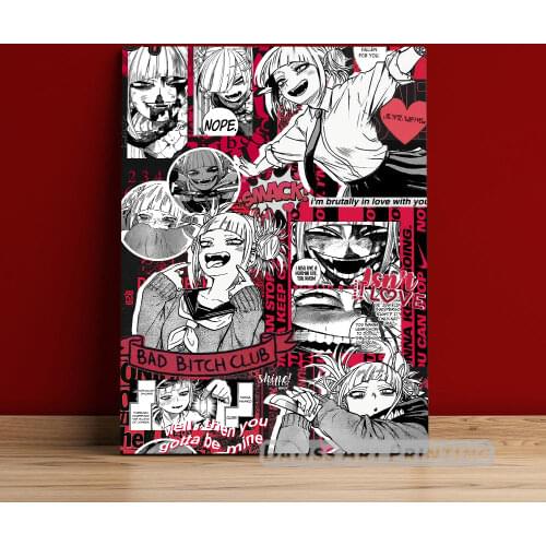 Canvas Anime Himiko My Hero Academia Pictures Home Decoration Paintings Poster HD Prints Wall Art Modular Living Room Framed