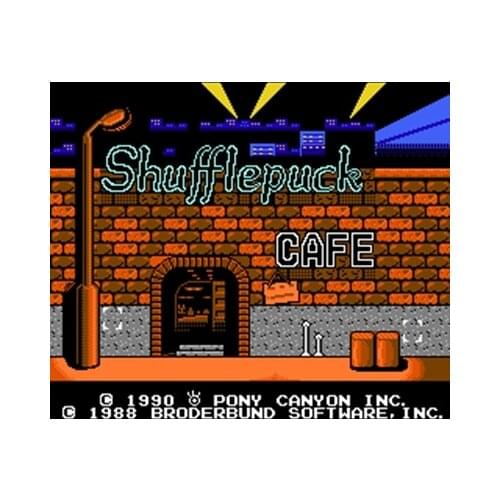 Shufflepuck Cafe Region Free 60 Pin 8Bit Game Card For Subor Game Players