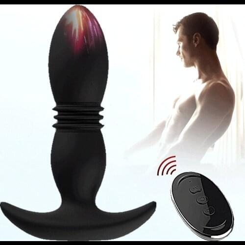 Male Anal Plug Vibrator Prostate Massager Remote Vibration Anal Sex Device Mens Masturbation Vagina Sex Toys Adult Products