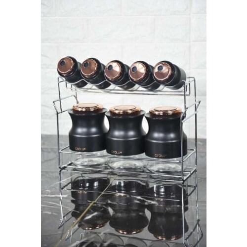 Spice Set 8 Pieces | Arow | Metal |-Salt-Sugar | Made in Turkey | Free shipping