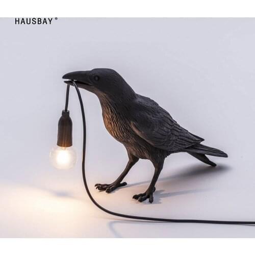 Bird table lamp wall hanging bird lamp LED table lamp animal lucky bird living room bedroom bedside lamp home decoration NL07