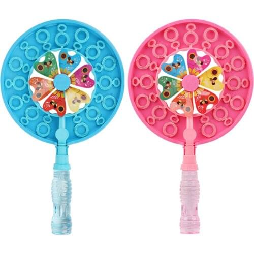 Bubble Machine Toy Windmill Bubble Machine Blowing Bubbles Childrens Toys Outdoor Fun Toys Kids Birthday Gift