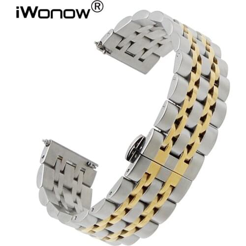 20mm Quick Release Stainless Steel Watchband for Pebble Time Round 20mm Huawei Watch 2 Sport Bradley Timepiece Wrist Band Strap