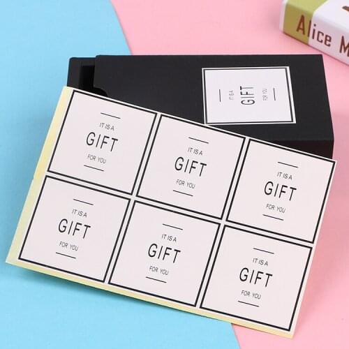 Self-adhesive Paper Square Foryou Label Baking Box Decoration Sealing Stickers 120 Stickers / Pcs
