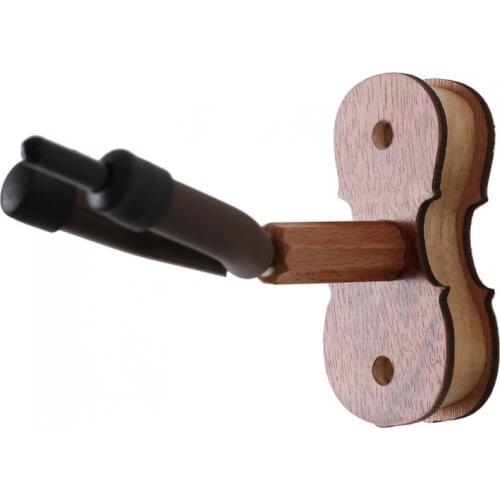 Detachable Rosewood Wall Mount Violin Hanger Hook for Home and Store Show Storage Violin