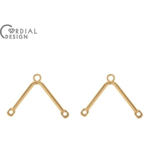 Cordial Design 100Pcs 20*28MM Jewelry Accessories/DIY Parts/Connectors/Hand Made/Jewelry Findings & Components/Earrings Making