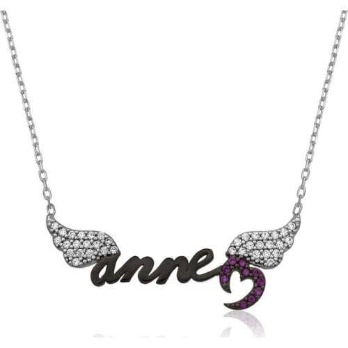 Silverlina Silver Angel Mother Lady Necklace