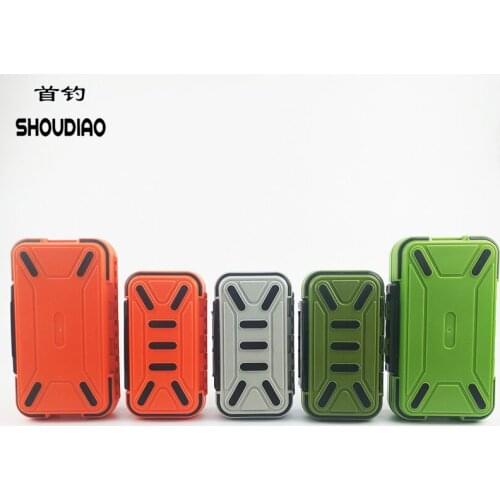 SHOU DIAO 32 Plaid Double High Quality ABS Plastic Fly Fishing Bait Hook Storage Box Waterproof Fish Accessories