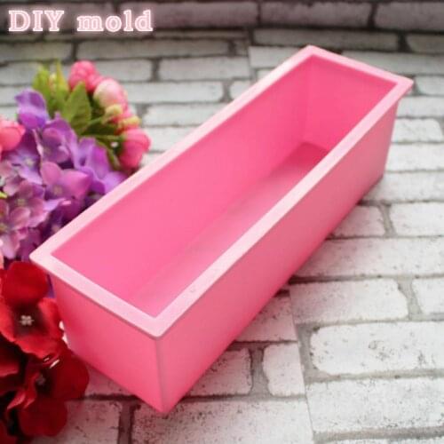 1200g Silicone Soap Mould Rectangular Toast Loaf Mold Handmade Form Soap Making Tool Supplies Cake Decorating Tools