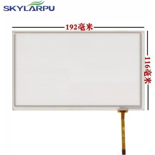 Skylarpu New 8" inch 4 wire Resistive Touch Screen Panel 192*116mm touch screen digitizer panel right lane free shipping