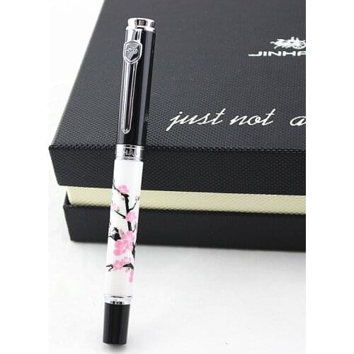 High-end jinhao ceramics Roller ball Pen Black Ink Medium Refill Metal Ballpoint Pens for Writing School and Office Supplies