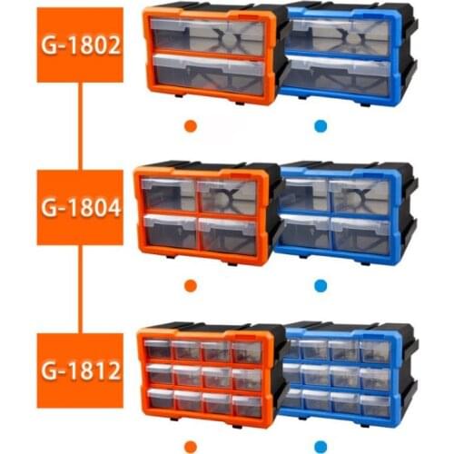 Combined parts box drawer plastic storage box Screws Nuts Nails Drill classification Component toolbox