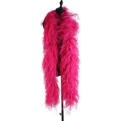 41 Colors 2M Natural Ostrich Feathers Boas Ribbon Decoration Accessories/Carnival/Shawl/Clothes Plumes Boa DIY Crafts Wholesale