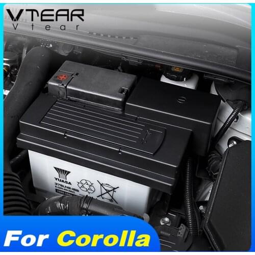 Vtear Car Exterior Battery Protection Cover Engine Dustproof Frame Cap Decoration Accessories Part For Toyota Corolla Sedan 2021