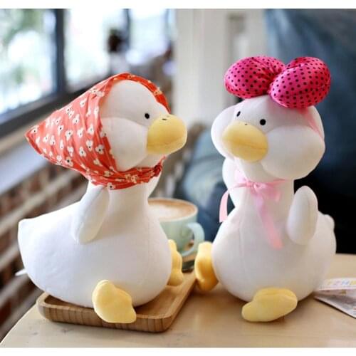 1pc 25cm cute fighting clown duck plush doll high quality kids sleeping doll stuffed toy girl boy creative gift