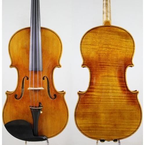 1 PC Back! A Strad Viola Copy,15 inch Master Performance! Warm Deep Tone! Free shipping and bow case! European Spruce