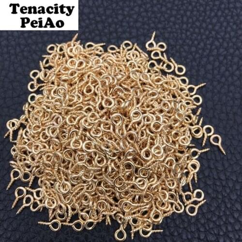 100pcs/lot DIY4x8mm Small Sheep Eyes Nail Screw Jewelry Accessory Claw Nails Beaded Pendant for Epoxy Mold Making Department