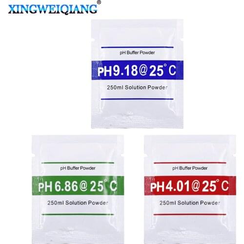 3pcs 6pcs PH Meter Pen of Tester Accuracy PH Correction Powder PH4.01 PH6.86 PH9.18 Buffer Powder