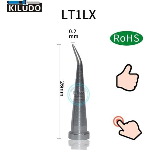 KILUDO 5PCS LT1LX 0.2MM Series Soldering Iron Tip Lead Free Heating Element For Weller WP80 WSP80