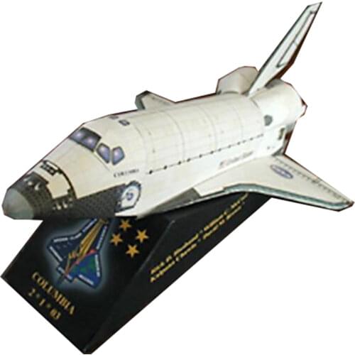Aerospace Science and Technology Columbia Space Shuttle 3D Paper Model DIY Origami Toy