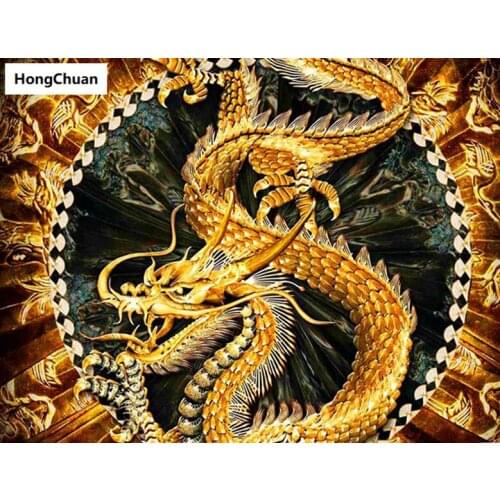 Chinese Dragon 5D DIY Full Square/Round Diamond Painting Diamond Embroidery Diamond Inlaid Cross Stitch Home Decoration Gift